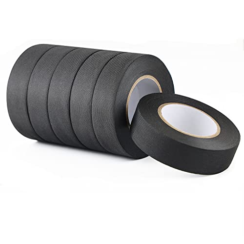 Lichamp 6-Pack Cloth Electrical Tape Automotive, 3/4 in x 66ft x 5.9 mil