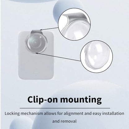 2pcs Lens Guards for DJI Osmo 360 Camera, Optical Tempered Glass Lens Protector Cover 9H Hardness High Transmittance for Camera Accessories