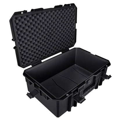 Eylar 21.6" Intact Series Carry-On Hard Camera Case, Lightweight and Durable Stacker Design with Foam (Black) - color: Black