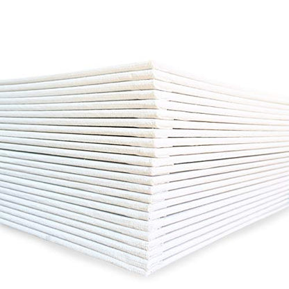milo Canvas Flat Panel Boards for Painting, 11x14 inch, 24 Pack, White - size: 11"x14" Pack of 24