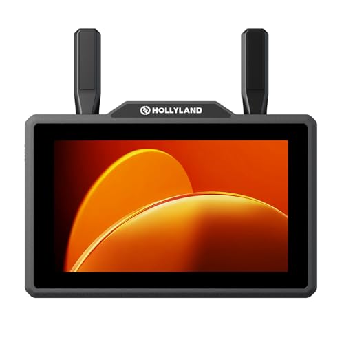 Hollyland Pyro 5 Wireless Video Transmitter & Receiver & 5.5 inch Camera Field Monitor HDMI & SDI 1300ft Range, 60ms Latency Auto Dual-Band Hopping with Waveform, LUTs, Recording, Vector Scope - size: 5.5 inch - Pyro 5 Solo Version