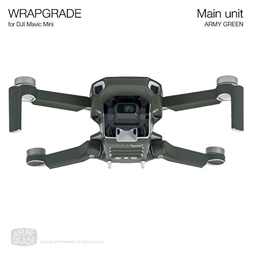 Wrapgrade Skin Compatible with DJI Mavic Mini (Army Green) - color: ARMY GREEN