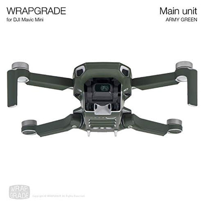 Wrapgrade Skin Compatible with DJI Mavic Mini (Army Green) - color: ARMY GREEN