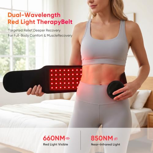 Red Light Therapy Pad, 105LED 660nm 850nm Infrared Light Wrap - size: 7.09*51.18