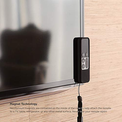 elago R1 Intelli Case for Apple TV Siri Remote 4K / 4th Gen - color: Black