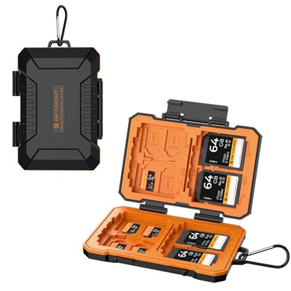 K&F CONCEPT 29 Slot Memory Card Case, Carrying Case for SD, CF, CFexpress - size: For 4 SD+4 CF+12 Micro SD(TF)+5 SIM