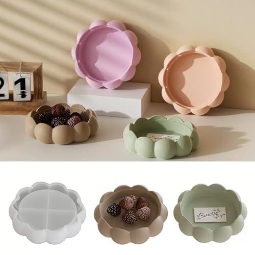 Lotus Bowl Resin Molds, Flower Tray Silicone Mold