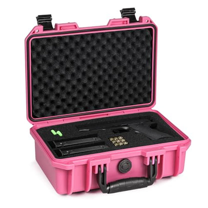 SEKKVY Gun Case for Handguns, Pistol Case Hard Shell - color: 1-Pistol Case, Pink