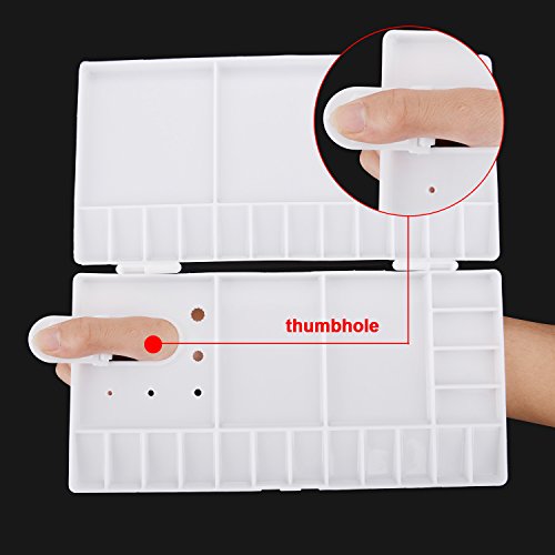 Shappy Watercolor Palette 33 Compartments Folding Paint Tray