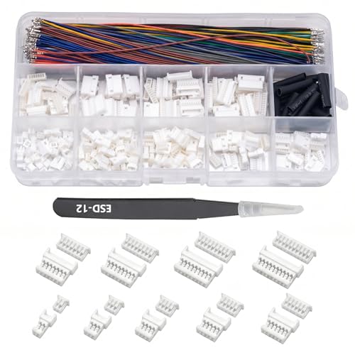1.25mm MX Micro Connector Kit, 2-10 Pin 28AWG Pre-Crimped Wires Kit