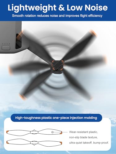8Pcs Propellers Compatible with DJI Mini 5 Pro Accessories – Plastic Replacement Propeller Blades, Lightweight Quiet Low-Noise Design, Durable Flexible Drone Spare Parts - size: 8PCS