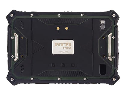 RT71-Pro Ruggedized Tablet - 7" 1200NIT High Bright, 8 Core 2.0GHz, Android 9, 4G LTE, Military Spec in Army Green