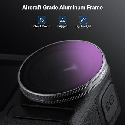 NEEWER ND Filter Set Compatible with DJI Osmo Action 5/4/3 (4 Pack) - size: Action 3/4/5 Pro, style: 4 Pack ND/CPL w/Lens Cap