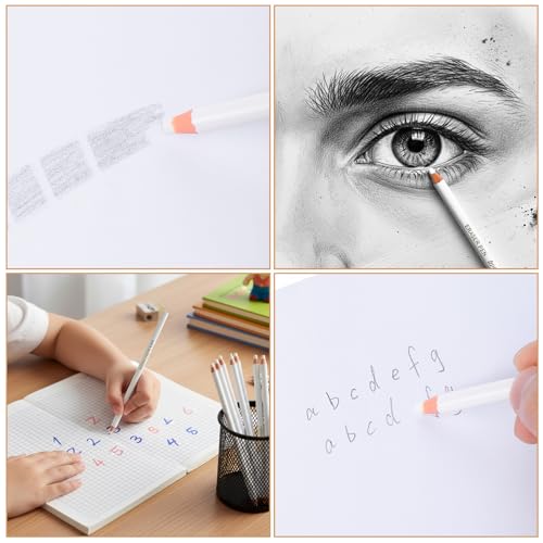 Ptwola 10 Pack Drawing Eraser Pen for Artists Perfection Detail Erasers Pen