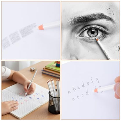 Ptwola 10 Pack Drawing Eraser Pen for Artists Perfection Detail Erasers Pen