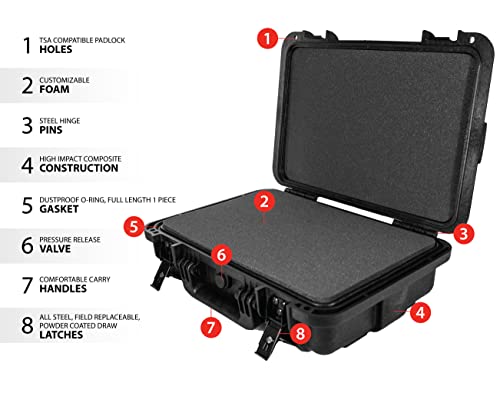 Boyt H-Series Hard-Sided Travel Cases - style: H16 Double Handgun/Accessory Case
