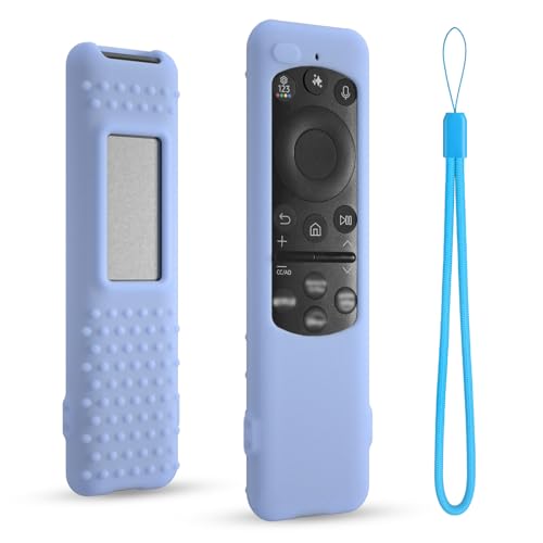 Silicone Case for Samsung TM2560E Remote Control, Compatible with 2025 Neo QLED Smart TV Remote BN59-01432A BN59-01432J BN59-01455A (Glowblue) - color: Glowblue