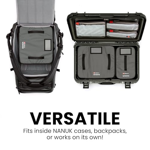 NANUK N-Cubik 13M Camera Bag Insert – Medium Water-Resistant Cube – Shockproof Protective Camera Insert for Backpack (11,4”x 12,5” x 5,1”) - size: 13M Medium 11.4 x 12.5 x 5.1"