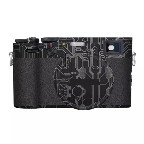 Anti-Scratch Camera Cover Skin Sticker for Fujifilm X100V Protector Vinyl Film Skin Protective Decoration(Circuit Titanium) - color: Circuit Titanium