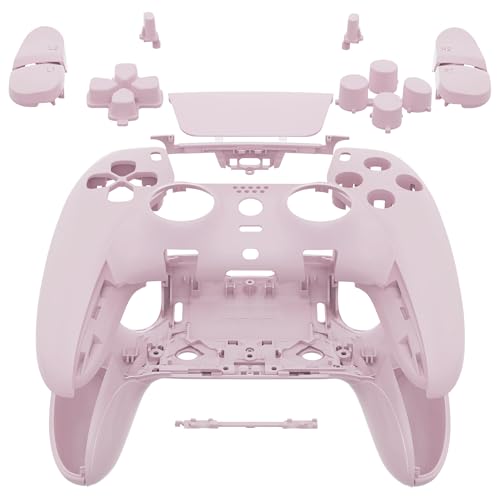 eXtremeRate Full Set Shell with Buttons Compatible with p s 5 Edge Controller, Cherry Blossoms Pink Replacement Decorative Trim Shell Front Back Plates Compatible with p s 5 Edge Controller - color: Cherry Blossoms Pink