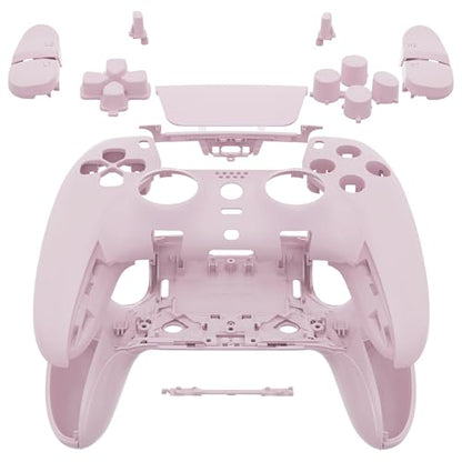 eXtremeRate Full Set Shell with Buttons Compatible with p s 5 Edge Controller, Cherry Blossoms Pink Replacement Decorative Trim Shell Front Back Plates Compatible with p s 5 Edge Controller - color: Cherry Blossoms Pink