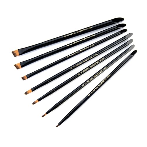Royal & Langnickel Majestic Filbert and Angular Artist Brush Set, 7-piece - size: pillows 193