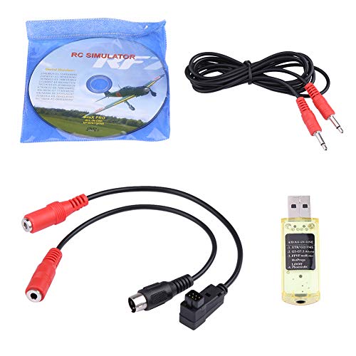with Cables 22 in 1 RC Simulator, USB Flight Simulator Accessories, Stable Performance for Most Remote Controllers RC Accessory