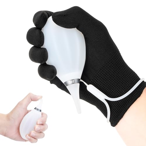 [Upgraded Version] Soft Tip Silicone Camera Dust Blower Lens Air Blower,Camera Lens Cleaner Air Blower for Sensor LCD Keyboards Filters Alcohol Ink Printing,Dust Blower Replace Canned Air-White - color: White, size: Upgraded