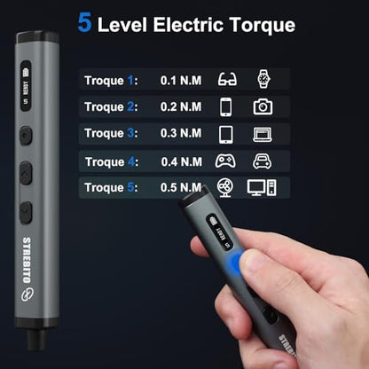 STREBITO 78 IN 1 Mini Electric Screwdriver Set, Cordless Screwdriver Kit