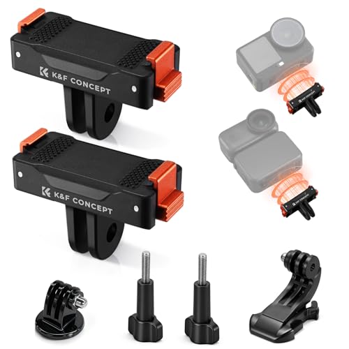 K&F CONCEPT 2 Pack Magnetic Adapter Mount for DJI Osmo Nano/Osmo Action 6 - size: 2Pack