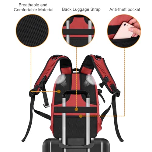 MOSISO Camera Backpack, DSLR/SLR/Mirrorless Photography Camera Bag - color: Red