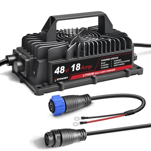 EPOWREY 18AMP Lithium Battery Charger for 48 Volt/58.4V (51.2V) LiFePO4