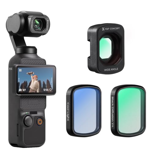 K&F CONCEPT Magnetic Wide Angle Lens&1/4 Black Diffusion&Cool Tone Filter - style: Wide Angle & 1/4 Black Diffusion & Cool Tone