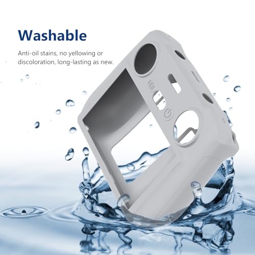 Reflex Camera Silicone Cover for DJI RC 2 Remote Control - Shockproof Protective Case for DJI Mavic Air 3, Lightweight & Durable. (Grey) - color: Grey