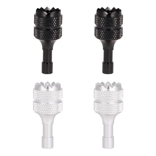 4pcs Drone Controller Sticks, Detachable Drone Remote Joysticks Thumb Rocker Replacement Compatible with DJI Mini 3 Pro Drones DJI RC Smart Controller (Silver, Black)