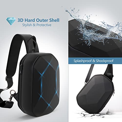 JSVER Carrying Case For DJI Mini Waterproof Shockproof Backpack Case Compatible with DJI Mini/Air/Mavic 1/AVATA Remote & Smart Controller, Propellers, Battery and Accessories