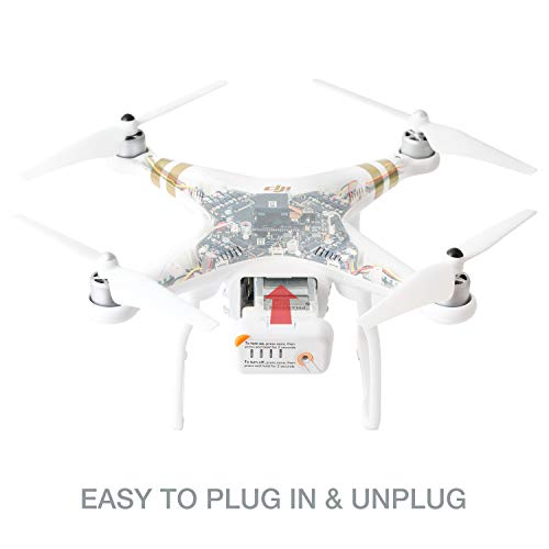 ExpertPower NEW Phantom 3 Replacement Battery with Safety Bag for Battery Storage, One Pack of Intelligent Flight Battery and One Fireproof Safety Bag - size: 1 Battery + Safety Bag
