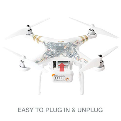 ExpertPower NEW Phantom 3 Replacement Battery with Safety Bag for Battery Storage, One Pack of Intelligent Flight Battery and One Fireproof Safety Bag - size: 1 Battery + Safety Bag