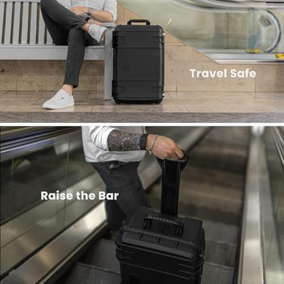 Seahorse 920 Heavy Duty Protective Dry Box Case - TSA Approved/Mil Spec / IP67 Waterproof/USA Made - color: Black