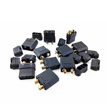 SoloGood 5Pair Amass XT90 XT-90 Male Female Bullet Connector Plug Black