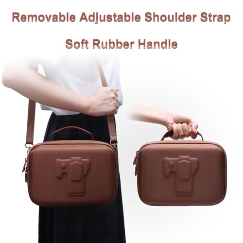 Small Camera Case Bag for Canon EOS Rebel T7/R50//R100 DSLR Camera Brown - color: Brown, size: Small