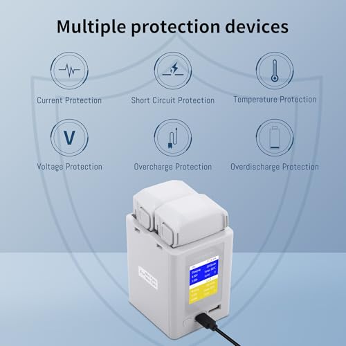 Mini3 Mini4 Pro Dual-Channel Battery Charger Two-Way Charging Hub