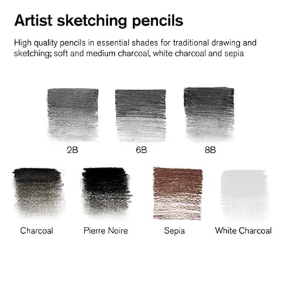 Winsor & Newton Studio Collection, Sketching Pencils, Set of 10 - style: 10 Sketching Pencils