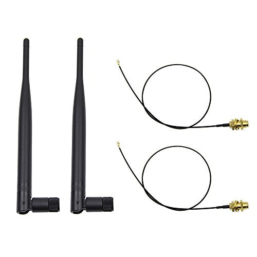 2 x 2.4GHz 6dBi Indoor Omni-Directional WiFi Antenna