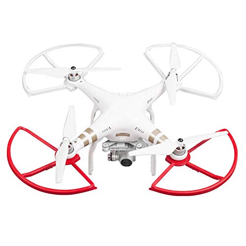 DGZZI Propeller Protector 1Set Red and White Propeller Blade Crash Guard Cover Bumper for Phantom 3