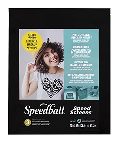 Speedball Speed Screens for T-Shirt Printmaking - size: 12.5x16 (3-Pack)