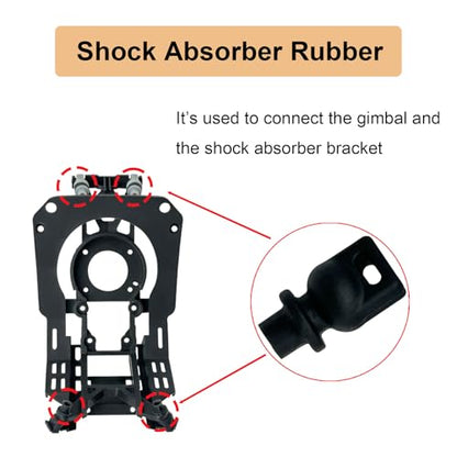 Gimbal Shock Absorber Ball Replacement for DJI Mavic 3 Pro/Mavic 3/Air 3/Avata 2 (4 PCS)