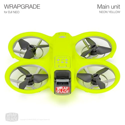 WRAPGRADE Skin Sticker compatible with DJI NEO Full Wrap (Neon Yellow) - color: Neon Yellow
