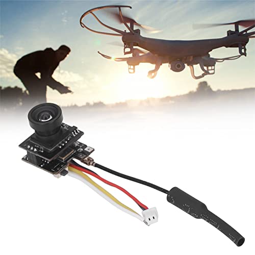 5.8G FPV Camera, OSD AIO 800TVL HD Micro FPV Camera NTSC PAL Switchable FPV Camera, 150° FOV Horizontal 170° DFOV Diagonal Viewing Angle