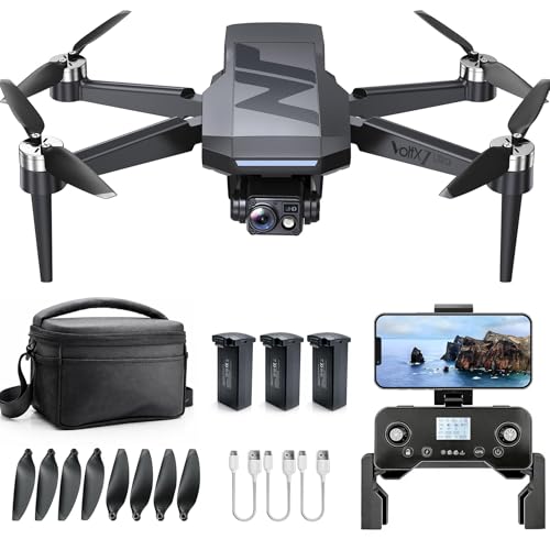 3-Axis Gimbal GPS Drone with 4K Camera, 90 Min Long Flight Time,3280 FT Long Control Range, Auto Return, Follow Me, Brushless Motor, 5G FPV RC Quadcopter for Beginners(Under 249g)